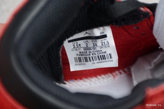 Air 1 Kids  555088-101 "Chicago" Retro Jordan 555088-101 OG Kid High 0525